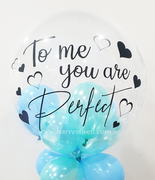 Customised You Are Perfect Bubble Balloon